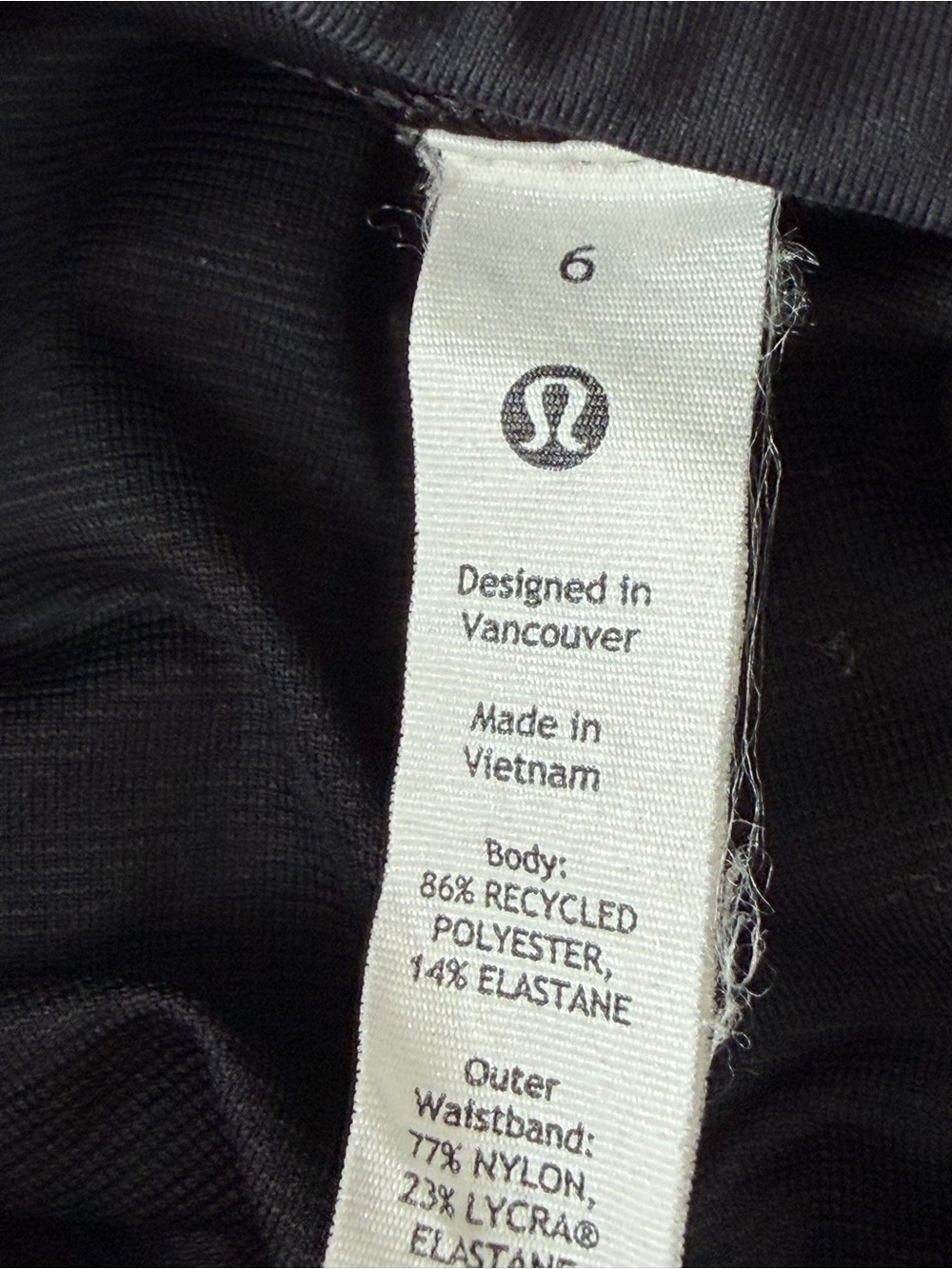 Lululemon Speed Short Heathered Gray Black Lined Running Shorts Size 6 - Picture 6 of 6